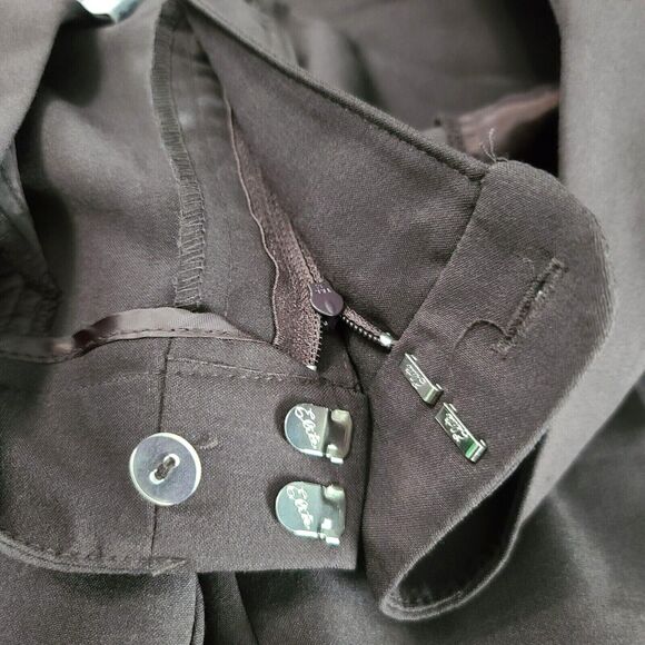 Nicole Miller New York Womens Slacks Chocolate Size 10 Polyester Blend NWT - Picture 10 of 11